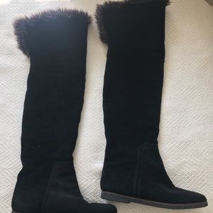 Sam Edelman faux fur tall boots